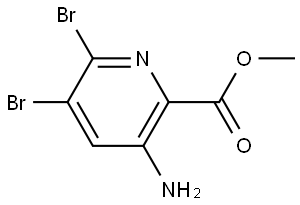 methyl 3-amino-5,6-dibromopyridine-2-carboxylate Structure