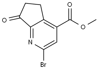 Methyl 2-bromo-7-oxo-6,7-dihydro-5H-cyclopenta[b]pyridine-4-carboxylate Structure