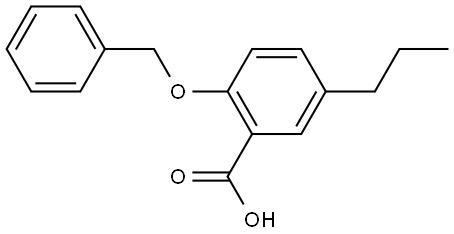 2-(benzyloxy)-5-propylbenzoic acid Struktur