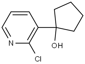 1-(2-chloropyridin-3-yl)cyclopentanol Struktur