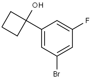 1-(3-bromo-5-fluorophenyl)cyclobutanol Struktur