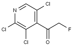 2-fluoro-1-(2,3,5-trichloropyridin-4-yl)ethanone Struktur