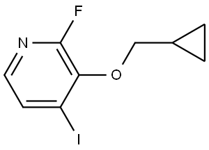 3-(cyclopropylmethoxy)-2-fluoro-4-iodopyridine Struktur