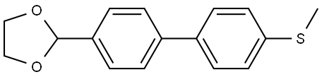 2-(4'-(Methylthio)-[1,1'-biphenyl]-4-yl)-1,3-dioxolane Structure
