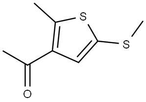 1-(2-Methyl-5-(methylthio)thiophen-3-yl)ethanone Struktur