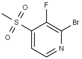 2-bromo-3-fluoro-4-(methylsulfonyl)pyridine Struktur