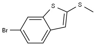 6-bromo-2-(methylthio)benzo[b]thiophene Structure