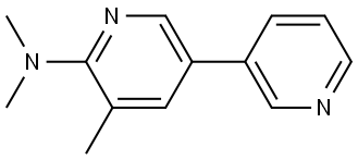 N,N,5-trimethyl-[3,3'-bipyridin]-6-amine Structure