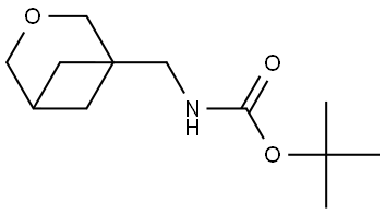 tert-butyl N-(3-oxabicyclo[3.1.1]heptan-1-ylmethyl)carbamate Structure