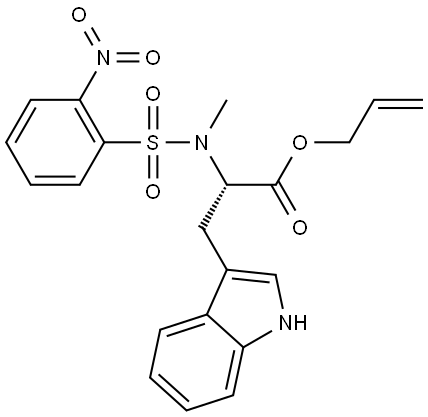 allyl N<font face="Symbol">a</font>-methyl-N<font face="Symbol">a</font>-((2-nitrophenyl)sulfonyl)-L-tryptophanate,2971012-35-6,结构式