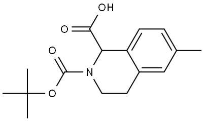 6-Methyl-3,4-dihydro-1H-isoquinoline-1,2-dicarboxylic acid 2-tert-butyl ester Structure