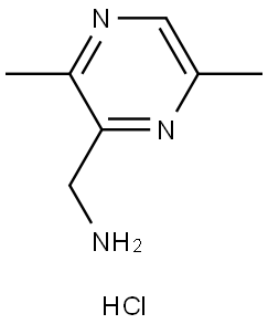 (3,6-Dimethylpyrazin-2-yl)methanamine hydrochloride Structure