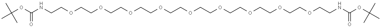 氨基叔丁酯-九聚乙二醇-氨基叔丁酯, 2982611-10-7, 结构式