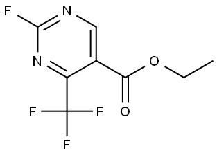 Ethyl 2-fluoro-4-(trifluoromethyl)pyrimidine-5-carboxylate Structure