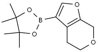 2-(4,7-二氢-5H-呋喃并[2,3-C]吡喃-3-基)-4,4,5-5-四甲基-1,3,2-二噁硼烷 结构式