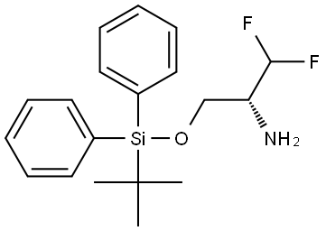 (R)-3-((tert-Butyldiphenylsilyl)oxy)-1,1-difluoropropan-2-amine Structure