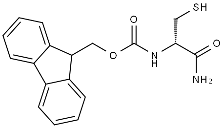 (S)-2-(Fmoc-amino)-3-mercaptopropanamide Structure