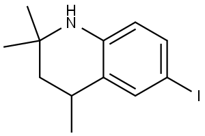 6-iodo-2,2,4-trimethyl-1,2,3,4-tetrahydroquinoline Structure