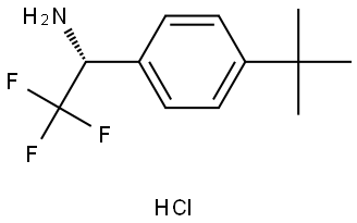 (1R)-1-(4-TERT-BUTYLPHENYL)-2,2,2-TRIFLUOROETHAN-1-AMINE HYDROCHLORIDE Struktur
