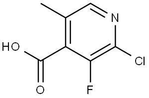 4-Pyridinecarboxylic acid, 2-chloro-3-fluoro-5-methyl- Structure
