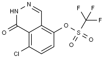 8-Chloro-1-oxo-1,2-dihydrophthalazin-5-yl trifluoromethanesulfonate Struktur