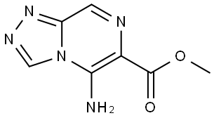 methyl 5-amino-[1,2,4]triazolo[4,3-a]pyrazine-6-carboxylate Structure