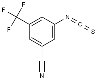 Benzonitrile, 3-isothiocyanato-5-(trifluoromethyl)- Structure