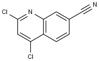 7-喹啉碳腈,2,4-二氯-, 3002074-46-3, 结构式