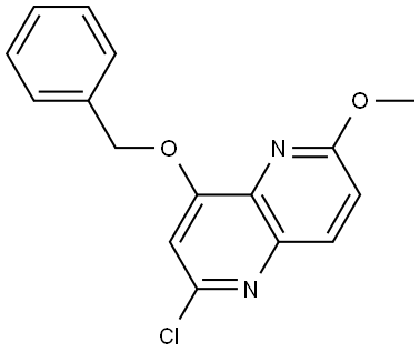 4-(苄氧基)-2-氯-6-甲氧基-1,5-萘啶 结构式