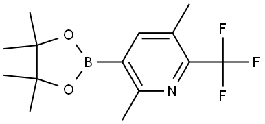 2,5-Dimethyl-3-(4,4,5,5-tetramethyl-1,3,2-dioxaborolan-2-yl)-6-(trifluoromethyl)pyridine Struktur