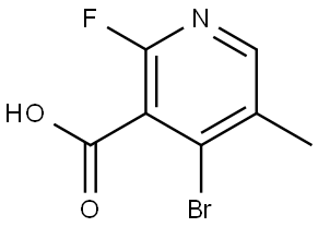 4-bromo-2-fluoro-5-methylnicotinic acid Structure