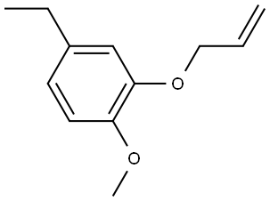 2-(allyloxy)-4-ethyl-1-methoxybenzene Structure