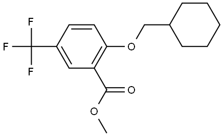 methyl 2-(cyclohexylmethoxy)-5-(trifluoromethyl)benzoate 结构式