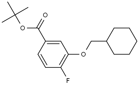 tert-butyl 3-(cyclohexylmethoxy)-4-fluorobenzoate Structure