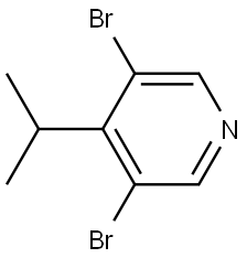 3,5-dibromo-4-isopropylpyridine Structure