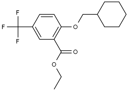 ethyl 2-(cyclohexylmethoxy)-5-(trifluoromethyl)benzoate,3002495-62-4,结构式