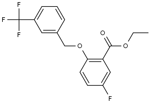 ethyl 5-fluoro-2-((3-(trifluoromethyl)benzyl)oxy)benzoate Structure