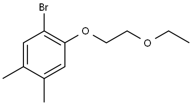 1-bromo-2-(2-ethoxyethoxy)-4,5-dimethylbenzene,3002496-34-3,结构式