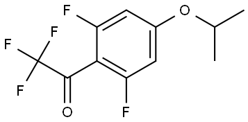1-(2,6-Difluoro-4-isopropoxyphenyl)-2,2,2-trifluoroethanone Struktur