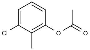 3-chloro-2-methylphenyl acetate Structure