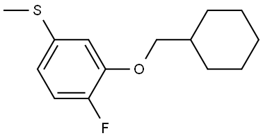 (3-(cyclohexylmethoxy)-4-fluorophenyl)(methyl)sulfane Structure