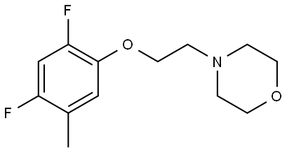4-(2-(2,4-difluoro-5-methylphenoxy)ethyl)morpholine Structure