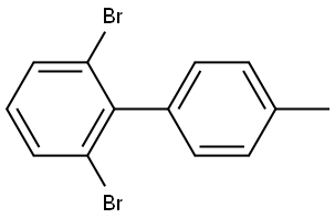 2,6-Dibromo-4'-methyl-1,1'-biphenyl Struktur