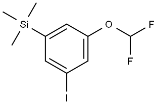(3-(difluoromethoxy)-5-iodophenyl)trimethylsilane, 3002536-89-9, 结构式