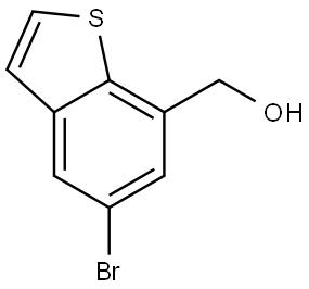 (5-溴苯并噻吩-7-基)甲醇, 3005951-77-6, 结构式