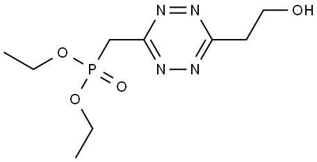 OH-CH2CH2-Tetrazine-CH2-PO(OEt)2 Structure
