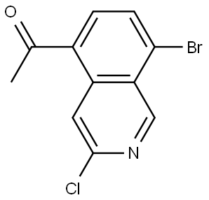 1-(8-Bromo-3-chloroisoquinolin-5-yl)ethan-1-one Struktur