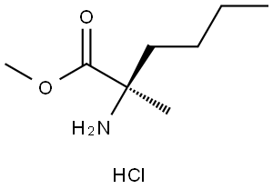 (R)-Methyl 2-amino-2-methylhexanoate hydrochloride Struktur