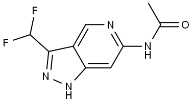 N-(3-(Difluoromethyl)-1H-pyrazolo[4,3-c]pyridin-6-yl)acetamide Struktur
