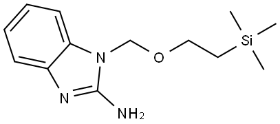 1-((2-(三甲基甲硅烷基)乙氧基)甲基)-1H-苯并[D]咪唑-2-胺 结构式